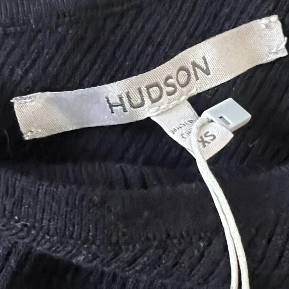 Hudson Jeans Merino Wool One Shoulder Dress Maxi in Black - Picture 6 of 7